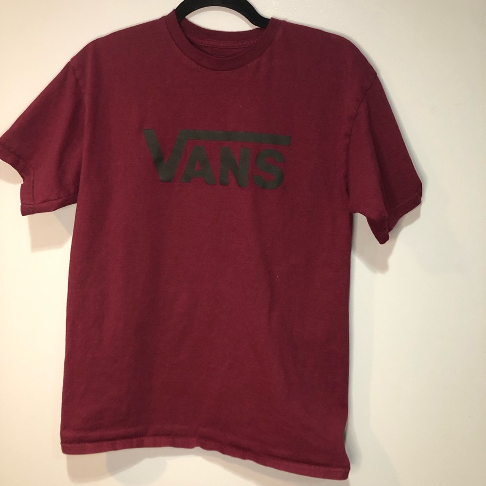 Maroon Vans T-shirt